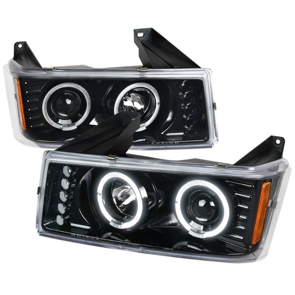 Spec-D Tuning 04-12 Chevrolet Colorado Canyon Projector Headlights 2LHP-COL04HBK-TM - main